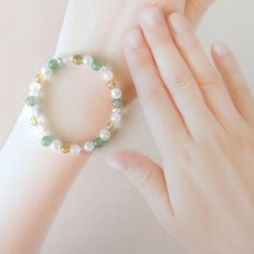 画像11: アベンチュリンとルチルクォーツの6mm玉パワーストーン・ブレスレット　ツキとチャンス&金運/メンズ・レディース (11)