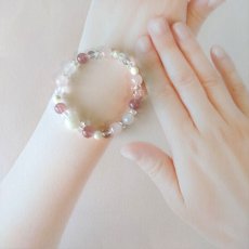 画像12: ムーンストーン と レッドアベンチュリン の ブレスレット 良好や人間関係・飛躍 / レディース (12)