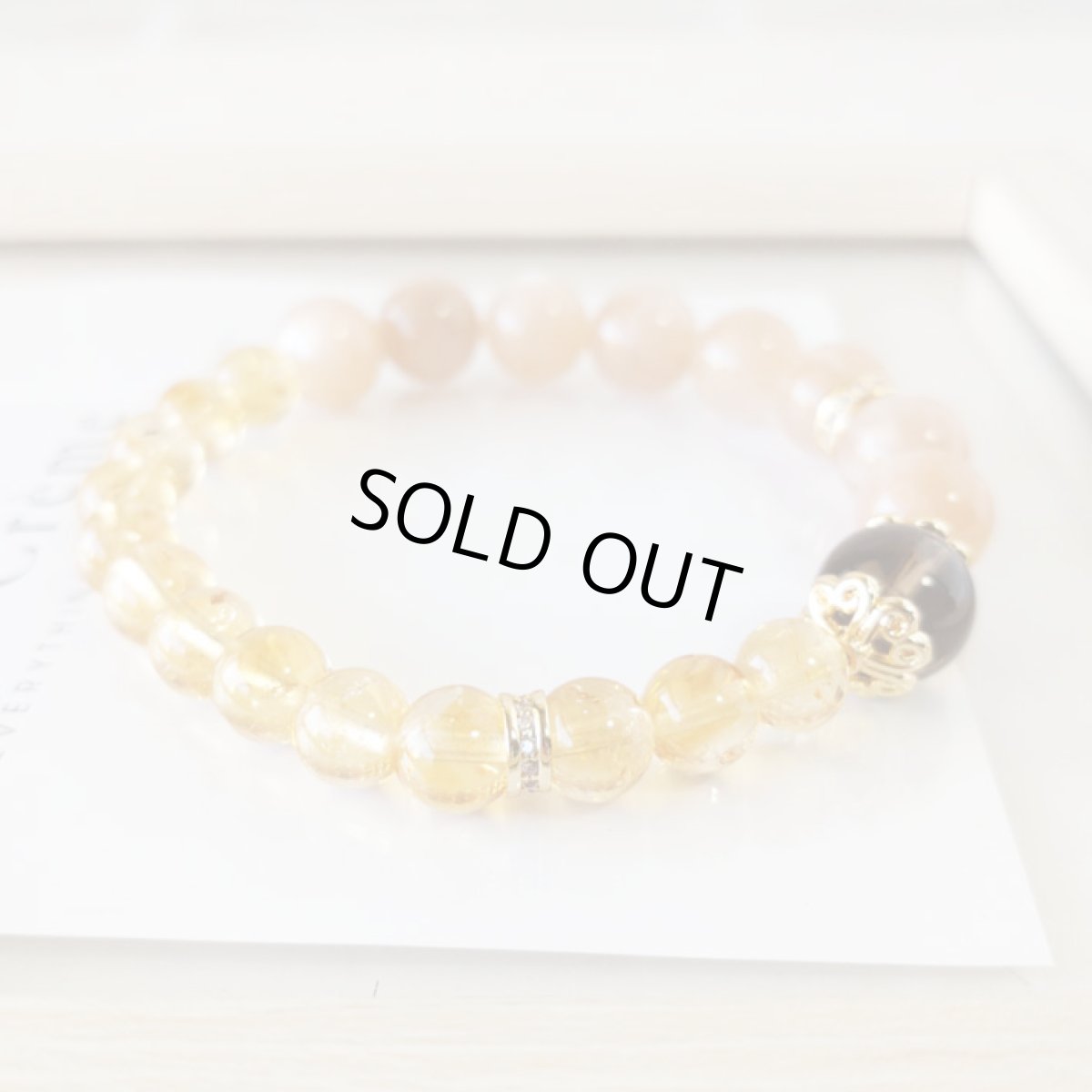 画像2: 【2点限り】シトリンとサンストーンのブレスレット　富と繁栄＆人生に対する安心感 (2)