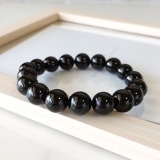 画像4: 【限定2点】チベット産モリオン10mm玉ブレスレット (4)