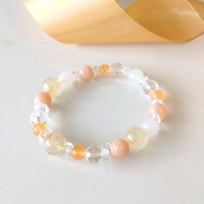 画像11: サンストーン・ルチルクォーツ・カルセドニーのブレス 自己肯定感・幸運・開運/レディース (11)