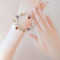 画像12: 琥珀とアメジスト・ルチルクォーツのブレス 財運UP・人間関係改善/メンズ・レディース (12)