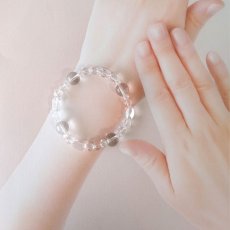 画像10: 水晶 クリスタルクォーツのブレスレット　運気上昇・開運・幸運 /レディース メンズ (10)