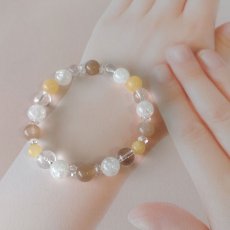 画像7: パワーストーン・ブレスレット オレンジアベンチュリンとカルサイトのパワーストーンブレスレット 安らぎ・幸福・円満 / レディース (7)
