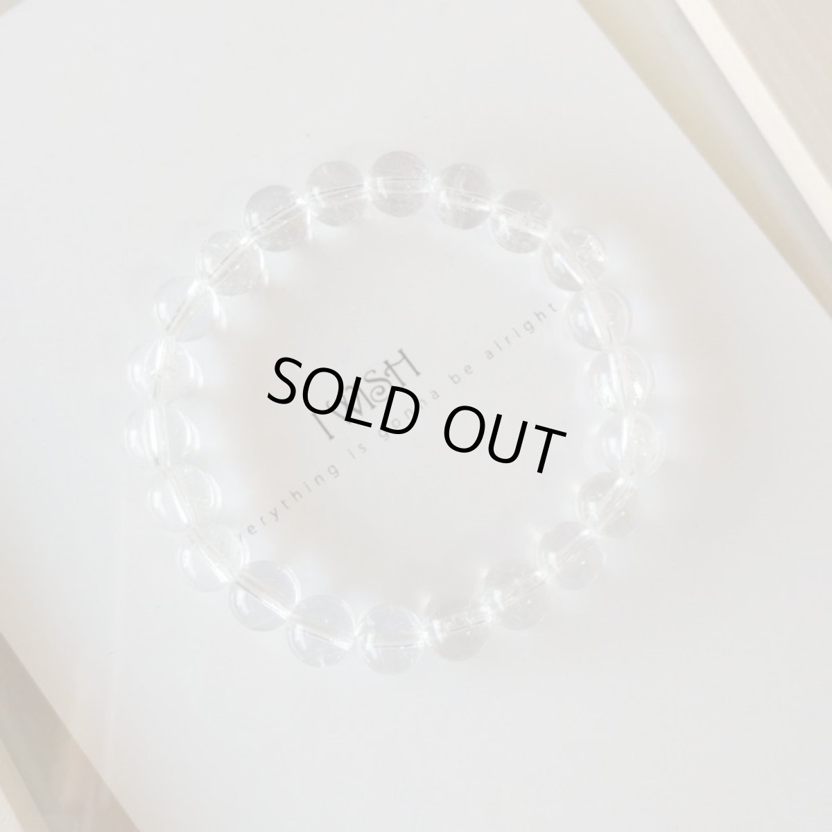 画像2: 【TE様専用】ヒマラヤ産（マニカラン）水晶 8mm玉ブレスレット (2)