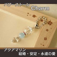 パワーストーン チャーム　（アクアマリン）　結婚・安定・永遠の愛/レディース