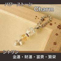 パワーストーン チャーム　（シトリン）　金運・財運・商売繁盛・対人運/レディース