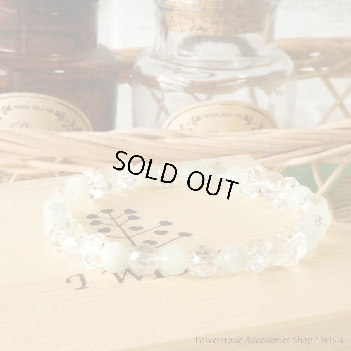 画像4: パワーストーン ブレスレット 願掛けプレナイトのブレスレット　人間関係や環境、ネガティブな感情など手放したいときの願掛け守り　 /メンズ・レディース (4)