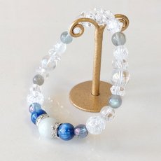 画像6: 独立心と直感を高めるカイヤナイト×ラブラドライト 天然石ブレスレット (6)
