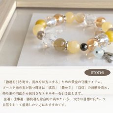 画像7: 【生年月日から鑑定】パワーストーン ブレスレット レディース 鑑定ブレス | 金運 成功 仕事運 開運  / ルチルクォーツ イエローカルサイト ゴールデンタイガーアイ (7)