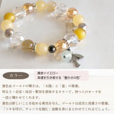 画像6: 【生年月日から鑑定】パワーストーン ブレスレット レディース 鑑定ブレス | 金運 成功 仕事運 開運  / ルチルクォーツ イエローカルサイト ゴールデンタイガーアイ (6)