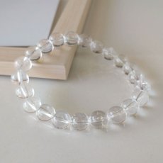 画像1: 【TE様専用】ヒマラヤ産（マニカラン）水晶 8mm玉ブレスレット (1)