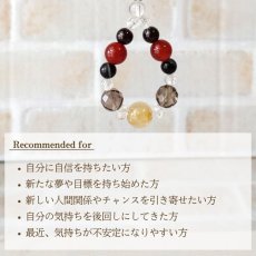 画像7: カーネリアンとガーネットのパワーストーン・ストラップ　強い成功運＆守り＆可能性の広がり＆成功/レディース (7)