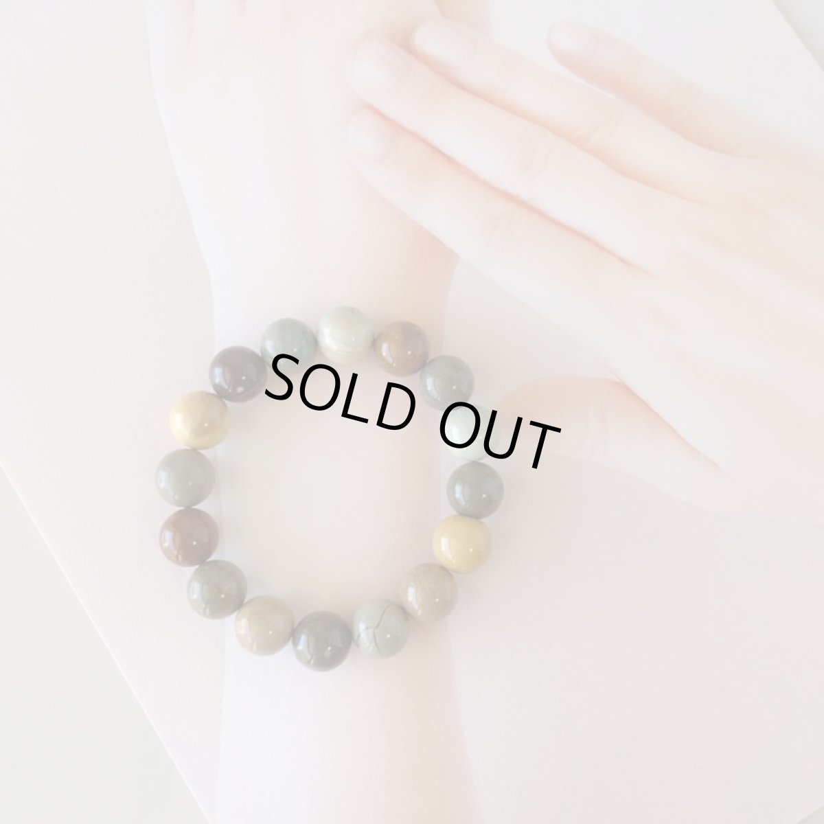 画像4: 阿拉善アラシャン瑪瑙ブレスレット　 (4)