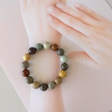 画像4: 阿拉善アラシャン瑪瑙ブレスレット　 (4)
