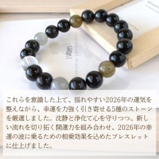 画像5: パワーストーン ブレスレット 天然石 2026年開運 厄除け 生年月日 レオン メンズ (5)